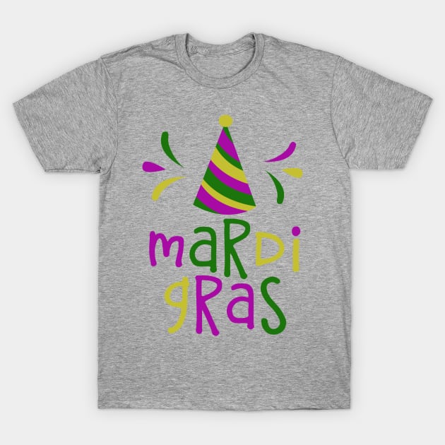 Mardi Gras T-Shirt by TheBlackCatprints